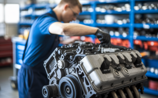 mecanicien-dos-moteur-voiture-garage