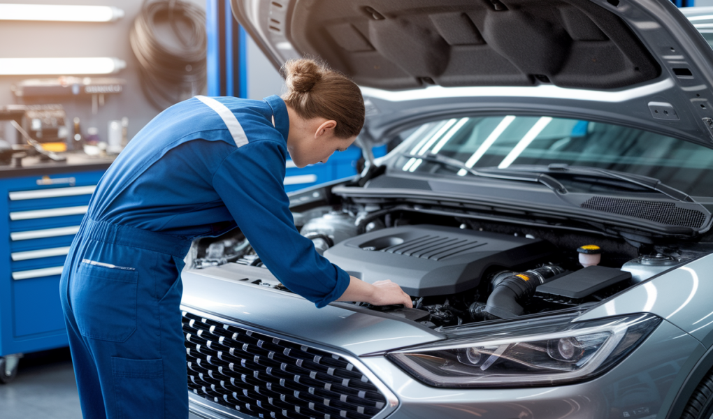 mecanicien-dos-moteur-voiture-garage