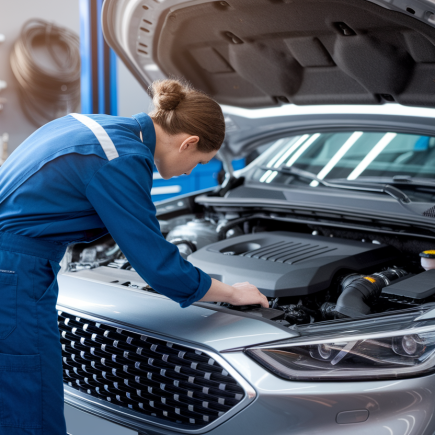 mecanicien-dos-moteur-voiture-garage