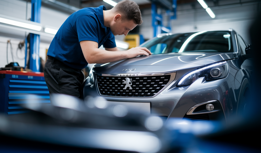 mecanicien-garage-tableau-de-bord-peugeot