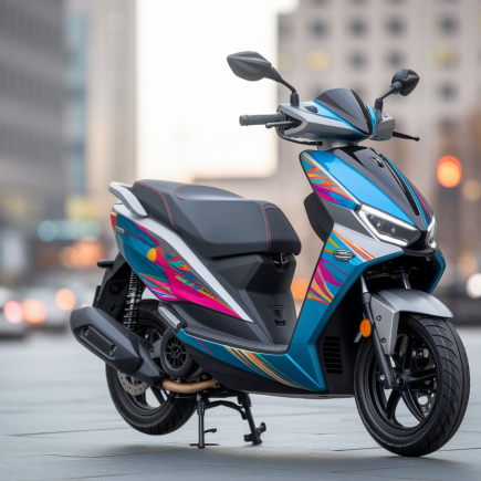 scooter-moderne-urbain-futuriste-couleurs-vives