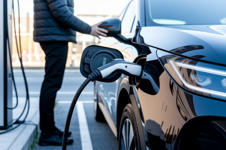 voiture-electrique-borne-cable-personne